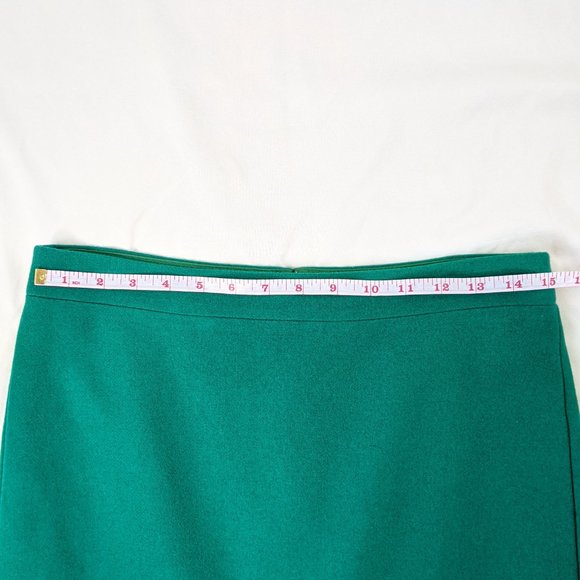NWOT J Crew Factory Teal Pencil Skirt in Double-Serge Wool - Picture 5 of 6